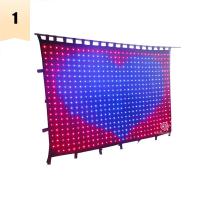 Buy cheap 4*6m Dmx Remote Control Led Video Cloth Wedding Club Decoration Curtain Backdrop product