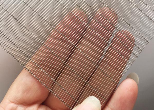 Buy cheap Luxury Cladding Glass Laminated Wire Mesh Stretched 2.5m Stainless Steel from wholesalers