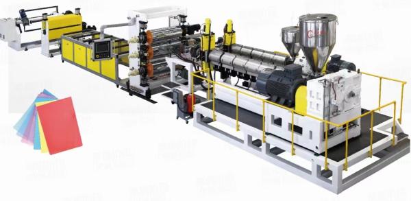 Buy cheap PP PS Thermoforming Plastic Sheet Extrusion Machine Twin screw 350-1500kg/h from wholesalers