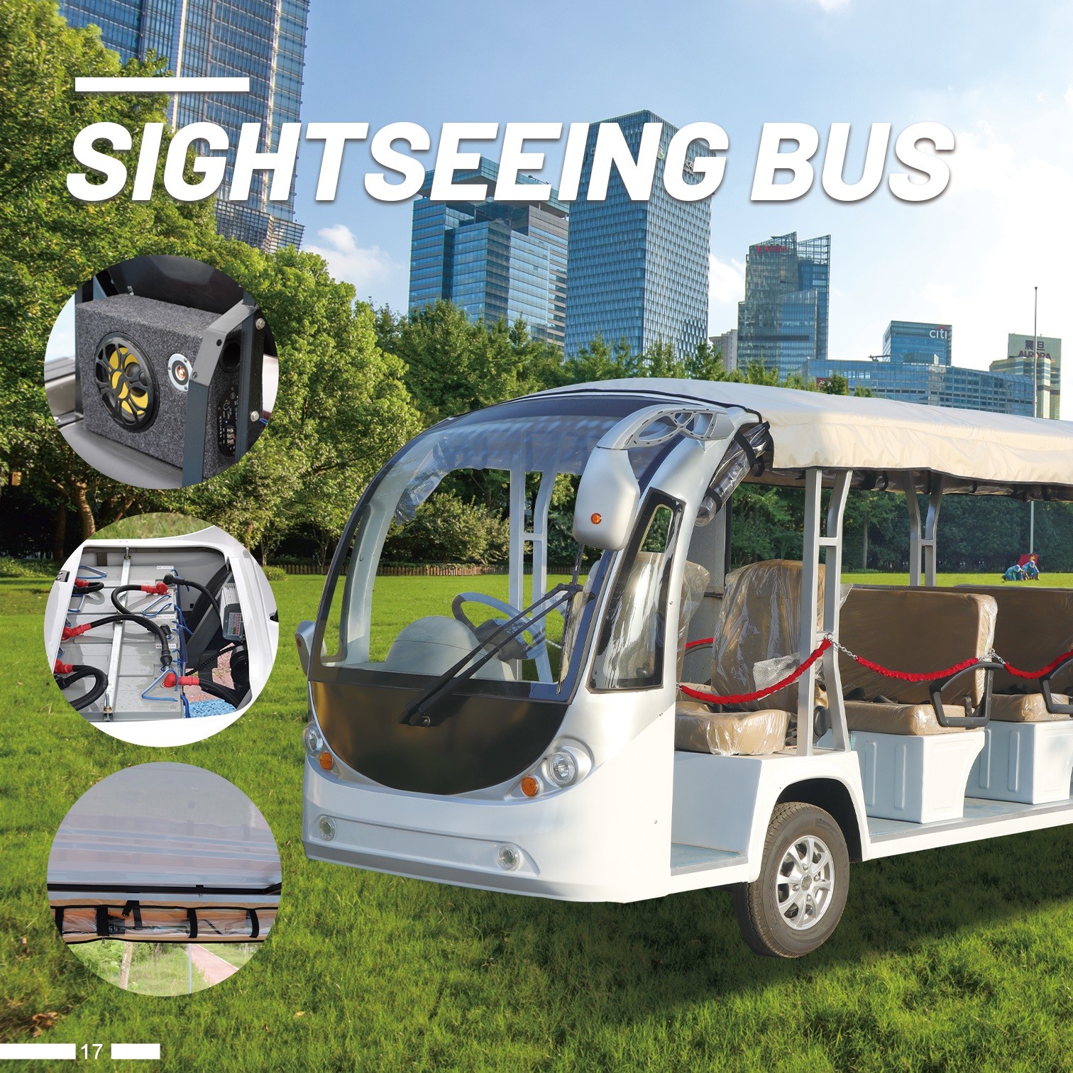 Low Speed Sightseeing Cart Cub Beach Buggy Golf Cart Electric For Tour Groups And Families