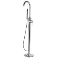 Buy cheap 1160 Mm Floor Mounted Bath Mixers Brass Chrome free standing mixer taps T8000 product