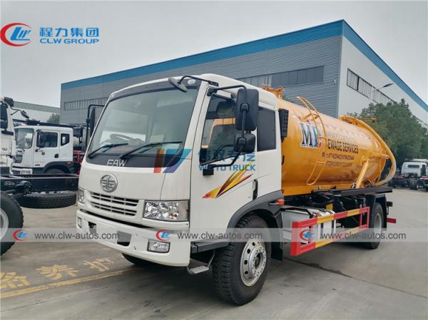 Buy cheap RHD FAW J5K 10000 Liters Septic Tanker Truck from wholesalers