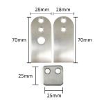 Anodized Finish Automatic Door Bottom Seals For Entryways