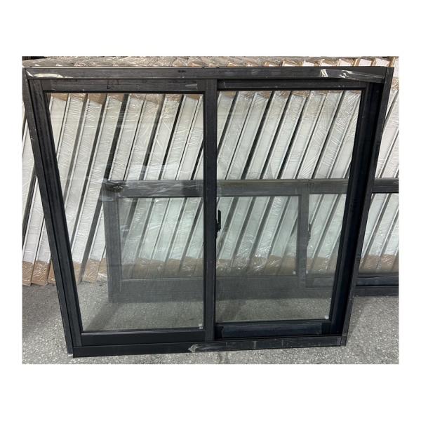 Buy cheap Black Frame Aluminum Sliding Glass Window Double Glass Customized from wholesalers