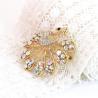 Buy cheap Hollow Out Fashion Brooch Pin Gold Peacock Open Screen Shape OEM from wholesalers