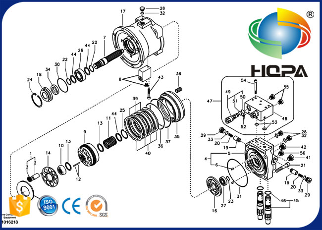 SA8230-14370 SA823014370 Swing Motor Seal Kit for Volvo EC135B EC140B EC140C