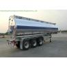 Buy cheap 3 Axle Stainless Steel Tanker Semi Trailer For Drink Water , Beer, Milk , Food Transport from wholesalers