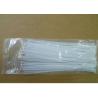 Buy cheap White Nylon Cable Ties For Electric Wire / PVC Bag Packed from wholesalers