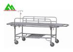 Stretcher Hospital Bed With Wheels Emergency Room Equipment Stainless Steel