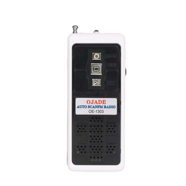 Buy cheap Black Small Portable Radio With Earphones 3V Auto Scan Mini Flashlight from wholesalers