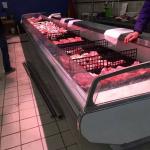 Open Fresh Meat Chiller Deli Display Fridge For Supermarket 1250 * 1160 * 1000mm