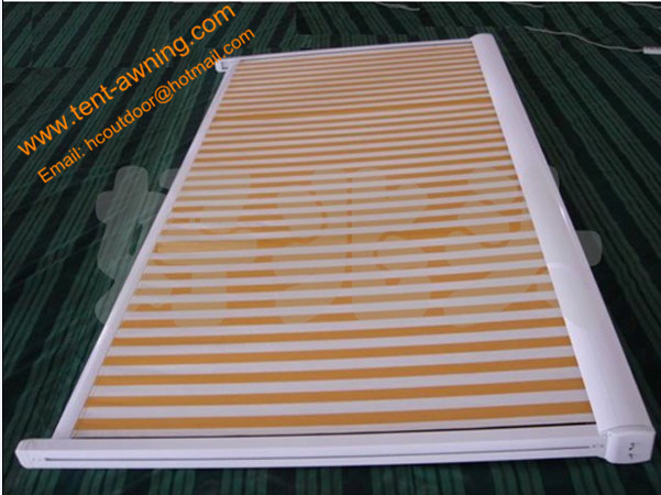Durable Glass Room Sunshade Aluminum Motorized Romote Control Skylight Awning Conservatory Roof