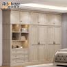Buy cheap Adjustable Wooden I-Shaped Corner Wardrobe in White Finish for Saudi Bedroom Furniture from wholesalers