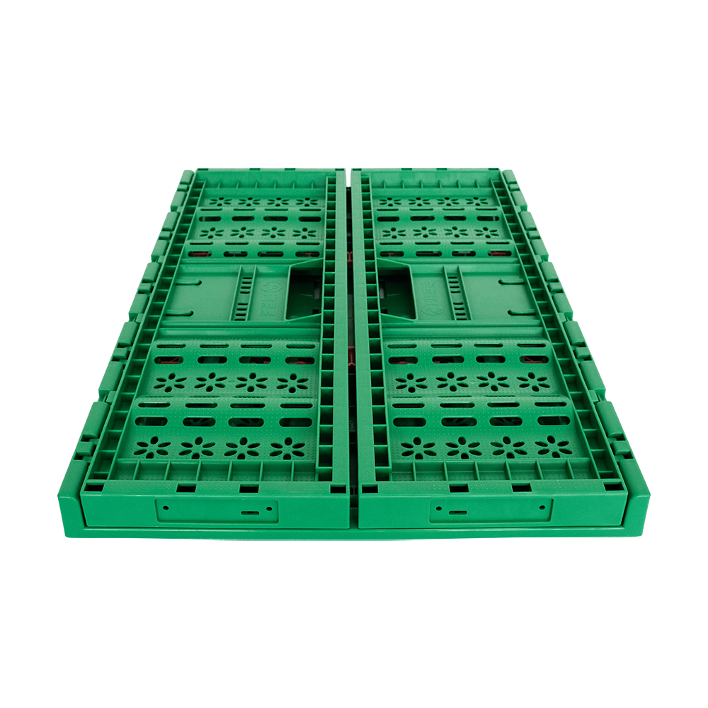 Collapsible Stackable PP Mesh Moving Storage Plastic Foldable Crate Certificate ISO9001