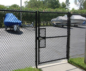 Black Chain Link Fence Gates