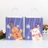 Buy cheap UV Printing Portable Kraft Paper Christmas Gift Bags 18*9*23cm from wholesalers