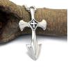 Buy cheap Gothic Fashion Men's Necklace 925 Silver Plated Titanium Stainless Steel Cross Sword Pedant (SP081) from wholesalers