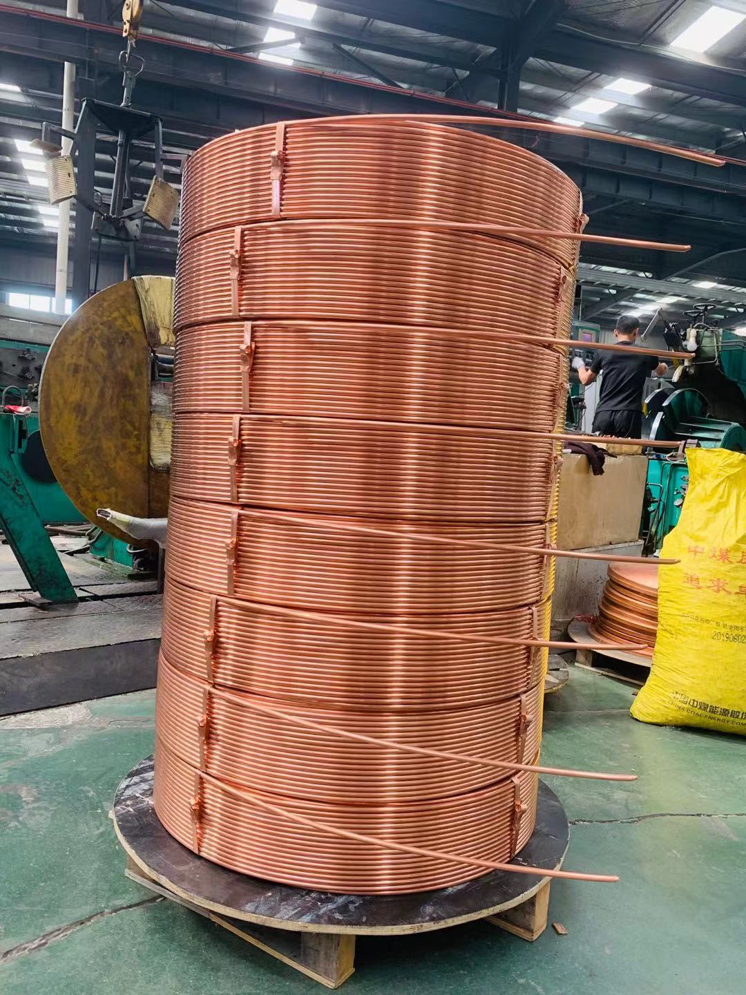 99.99% Cu c12200 copper tube Bright Straight Copper Pipes For AC