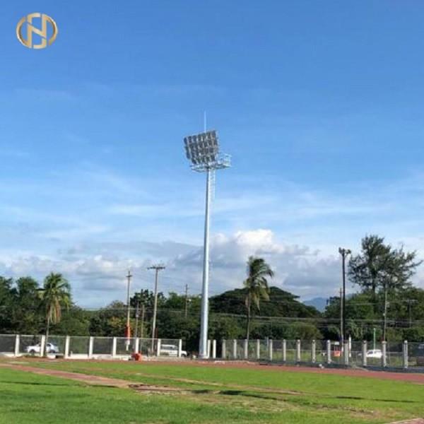 Buy cheap Plaza High Mast Pole 25M 35M 40M Flood Light Poles Polygonal Shape from wholesalers