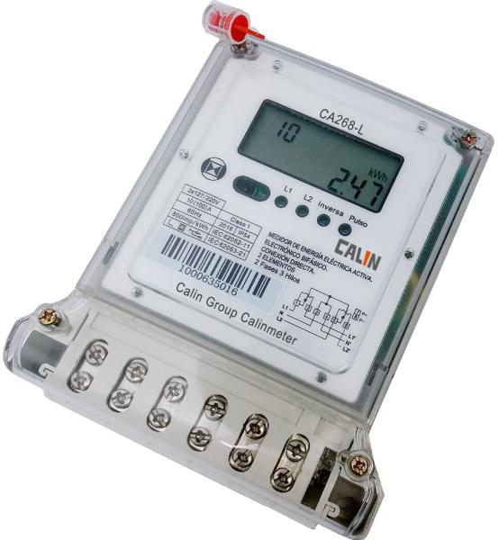 Multi - Tariff 2 Phase Electric Meter , Bi - Directional Customized Kwh Power