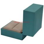 Buy cheap Clamshell Design Elegant Green Color Rigid Cardboard Proposal Ring Gift Box in from wholesalers