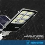 400 Watt Ip65 Waterproof Solar Street Light 8000k Remote Control