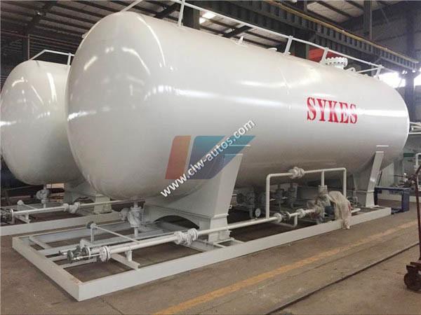 Buy cheap Carbon Steel 40000 Liters 20MT LPG Gas Storage Tank Cooking Gas Filling Station from wholesalers
