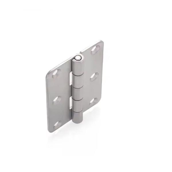 Silver Stainless Steel Closet Door Folding Butt Hinges for Home Furniture Hardware