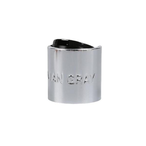Buy cheap Shiny Silver Aluminium Shampoo Push Disc Top Cap Tassel 28/410 Disc Top Caps from wholesalers