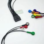 Compatible Schiller 10 Lead ECG Patient Cable Schiller for Schiller MS-12 Blue