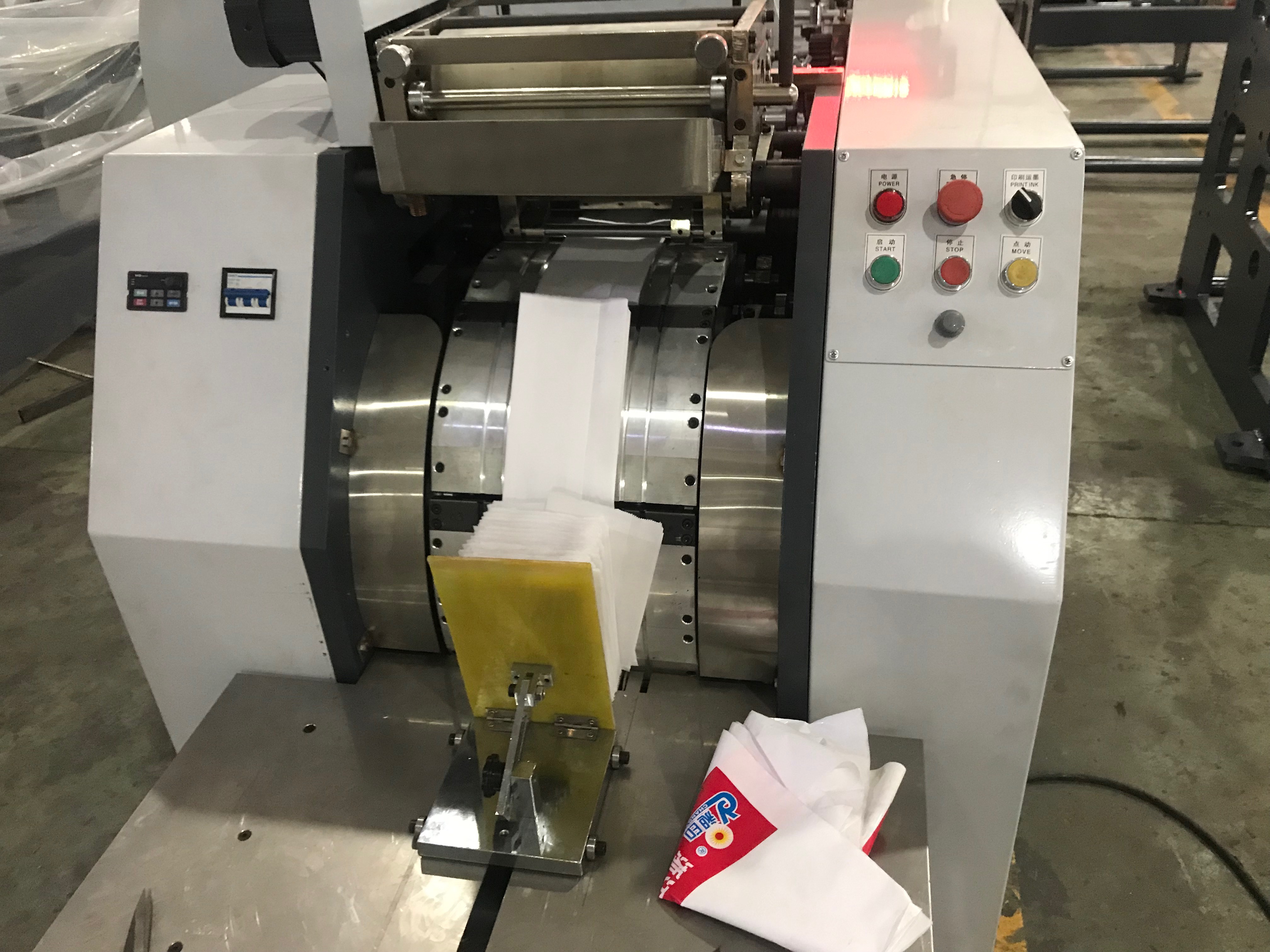 2019 new hotsale mechanical type flat v bottom paper bag making machine