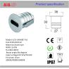 Buy cheap 1X3W IP67 waterproof LED underground light/LED Step light/Outdoor led stair light from wholesalers