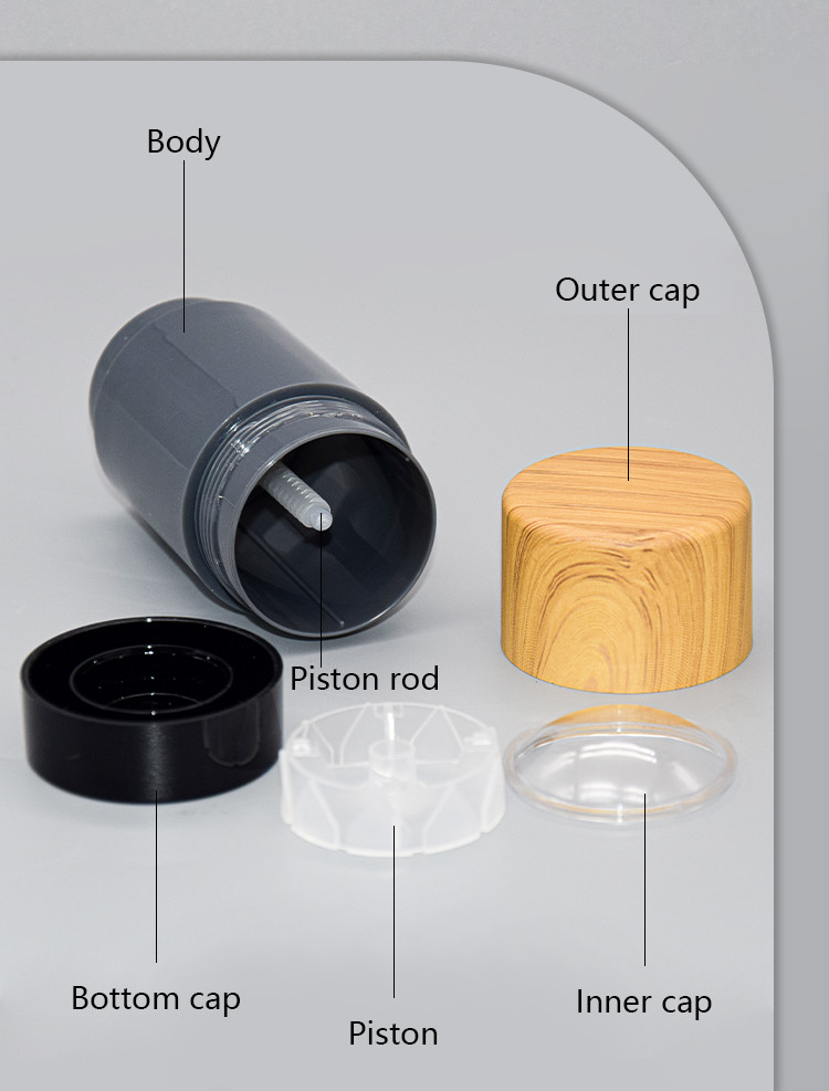 AS Plastic Round Deodorant Container Sticks Packaging 6g 15g 30g 50g 75g