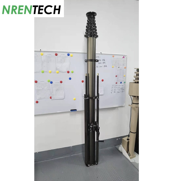 15m Telescoping Mast 10kg payloads Manual Crank Up Aluminum