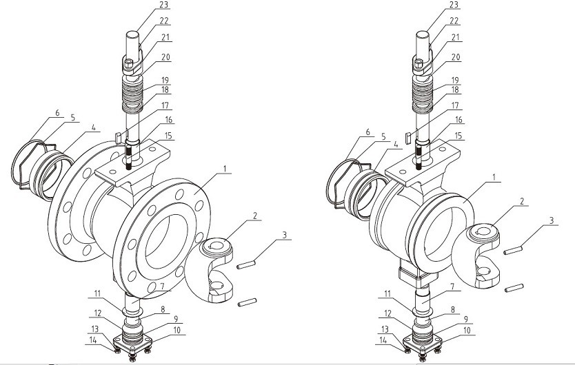 Single Acting Pneumatic Segment Ball Valve