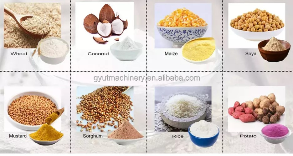 300kg per hour Corn Flour Mill with Competitive and Video Technical Support