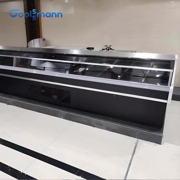 Buy cheap Customized 1875mm Length Meat Display Case , 380L Food Display Cooler Refrigerator from wholesalers