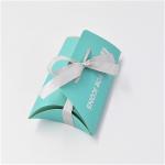 Blue Crepack Cardboard Jewelry Gift Boxes EVA Ring Paper Earrping Pendant Box