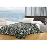 Buy cheap Printed Zebra Cotton Flannel Sheet Blanket , Wrinkle Resistant Flannel Baby product
