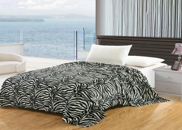 Buy cheap Printed Zebra Cotton Flannel Sheet Blanket , Wrinkle Resistant Flannel Baby Blanket from wholesalers