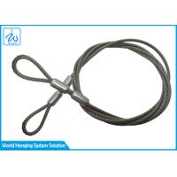 Buy cheap SGS Extension Spring Safety Cable 3mm Stainless Steel Wire Rope With Loop End product