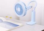 Clip desk lamp fan rechargeable battery operated flexible baby clip usb fan with