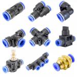 Air Connector Tube Plastic Pneumatic Fittings Water Hose Couplers 4mm 6mm 8mm