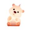 Buy cheap Cute Bear Shape Silicone Night Light Silicone Bedroom Decor Table Rechargeable Bedside Lamp from wholesalers