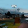 Buy cheap Aluminum 20W Solar Powered Lawn Lights Painted Matte Solar Garden Lamps from wholesalers
