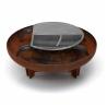 Buy cheap Rusted Red 100cm Corten Steel Fire Pit BBQ For Backyard Patio from wholesalers