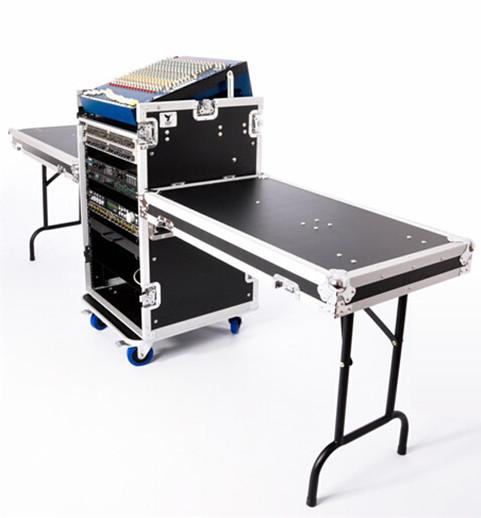 Buy cheap 12U Black Anti-Shock Rack Aluminum Tool Cases Wheels For DJ from wholesalers