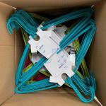 Size Optional Wire Suit Hanger Powder Coating / Electrostatic Spraying