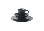 Matte Black Ceramic tableware Sets Customized Logo Eco Friendly
