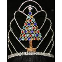 Buy cheap Christamas tree pageant crowns custom logo tall pageant tiaras wholesale pageant product